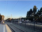 Looking north from Mountain View Caltrain Station 